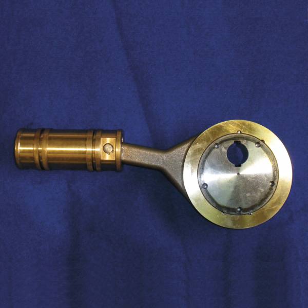 Manovella in acciao - Biella e pistone in bronzo
